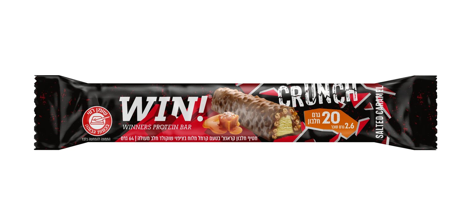 חטיף חלבון ווין קראנץ 64 גרם | Win Crunch Protein Bar