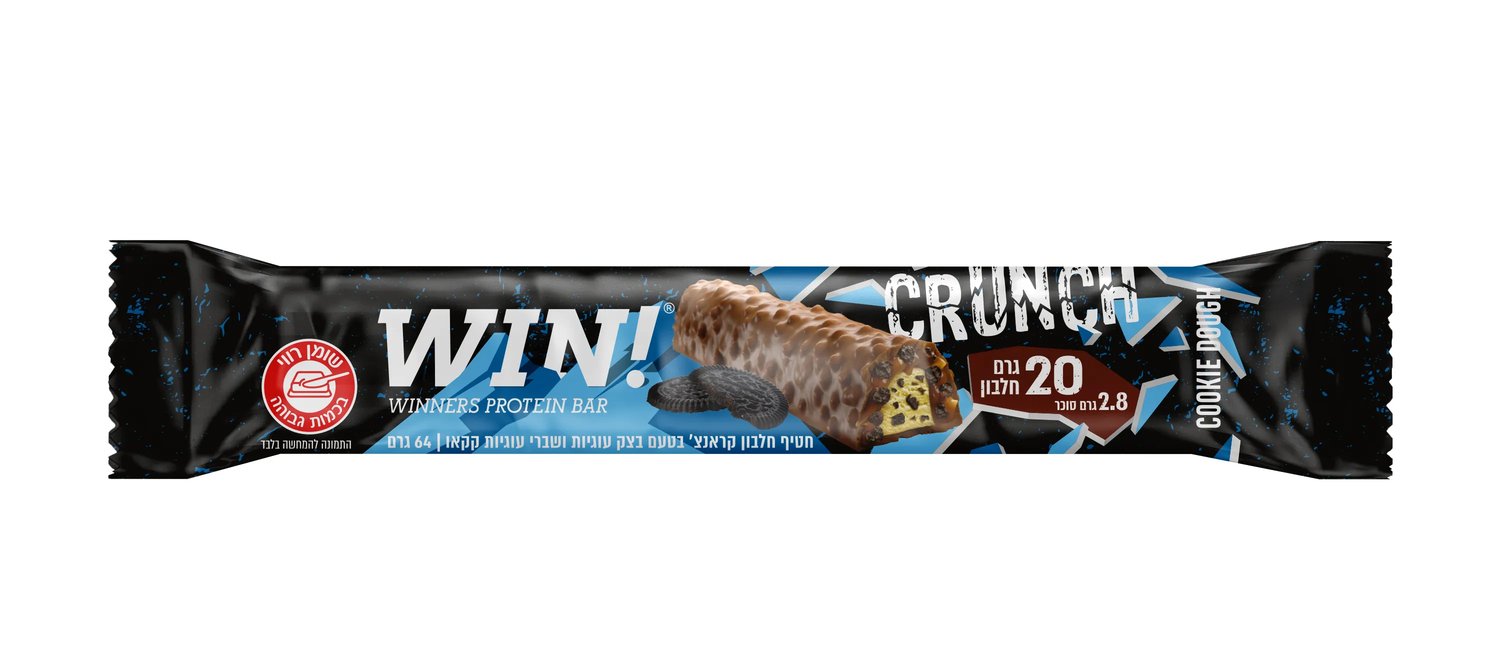 חטיף חלבון ווין קראנץ 64 גרם | Win Crunch Protein Bar