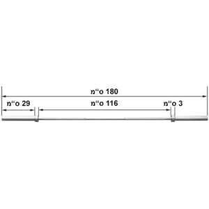 מוט משקולות אולימפי באורך 180 ס"מ