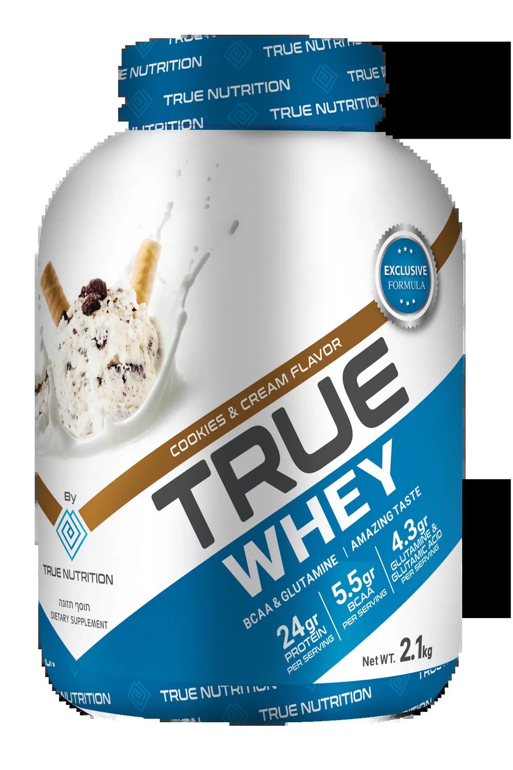 אבקת חלבון מי גבינה טרו נוטרישן וואי 2.1 ק"ג | TRUE NUTRITION WHEY