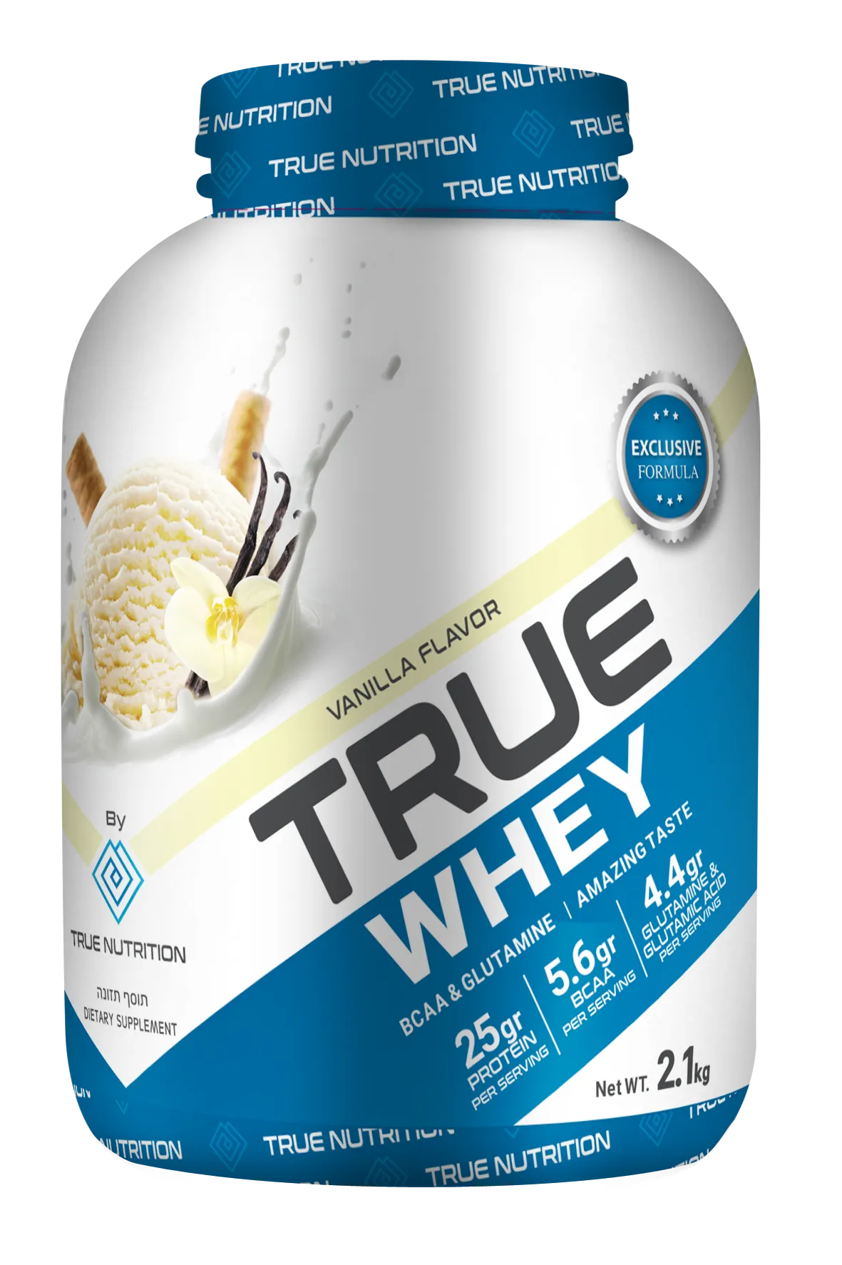 אבקת חלבון מי גבינה טרו נוטרישן וואי 2.1 ק"ג | TRUE NUTRITION WHEY