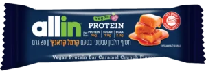חטיף חלבון טבעוני אולאין 60 גרם | Allin VEGAN Protein Bar